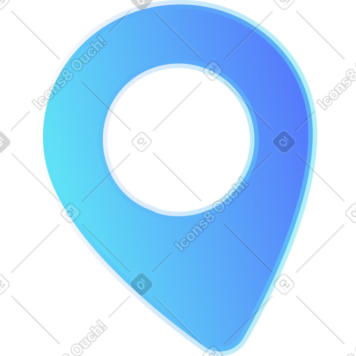 Geolocation-symbol-Illustration im Morphis-Stil als Download in PNG, SVG