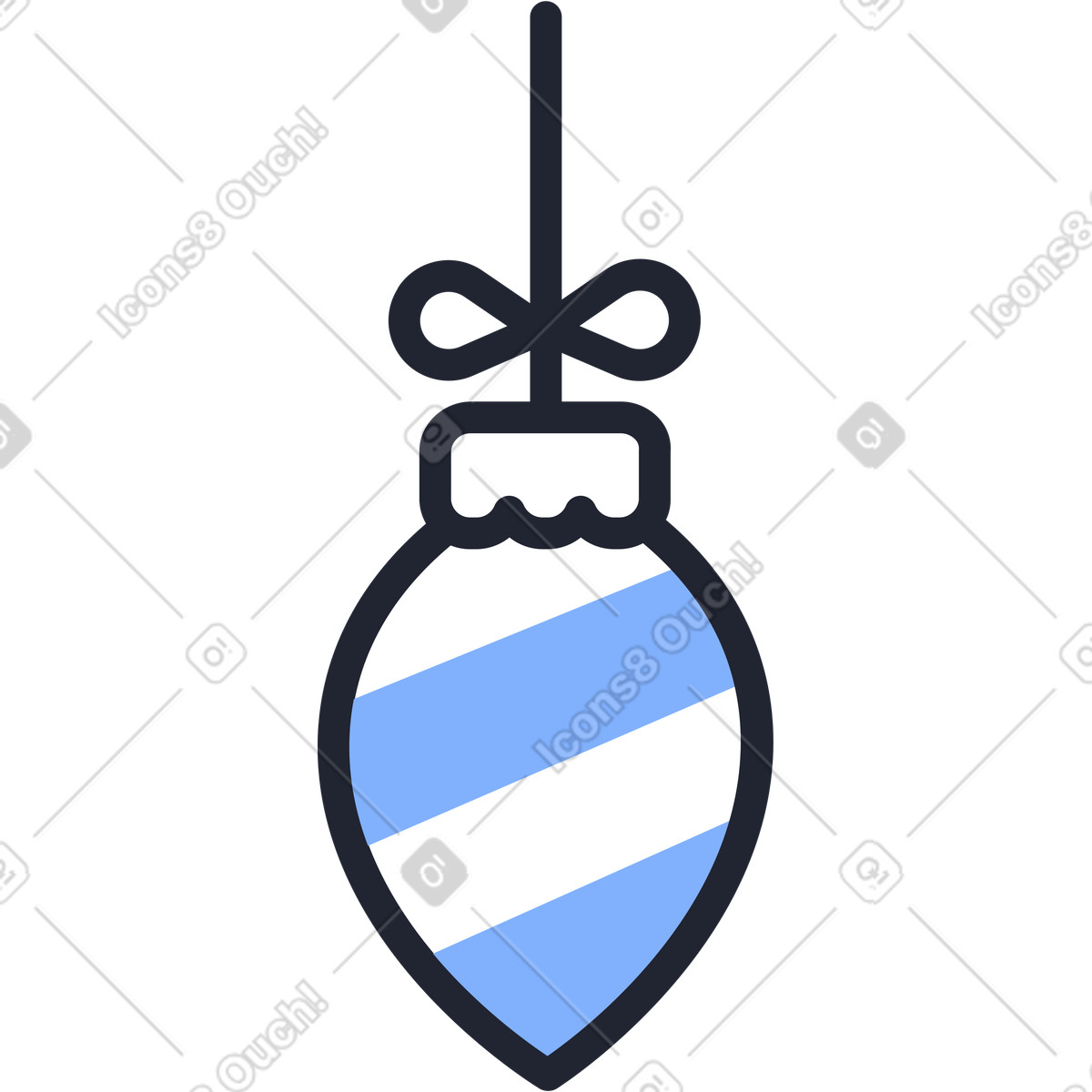 Ilustración Pelota de navidad en estilo Pablita a descargar en PNG y SVG