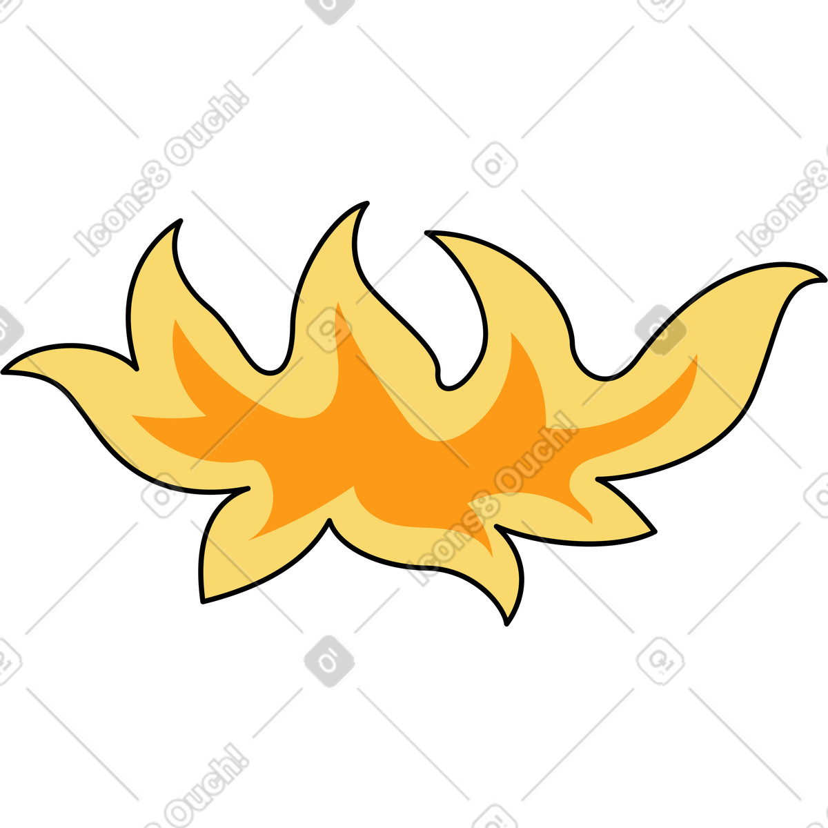 Surr 스타일의 불 일러스트레이션 PNG, SVG 다운로드