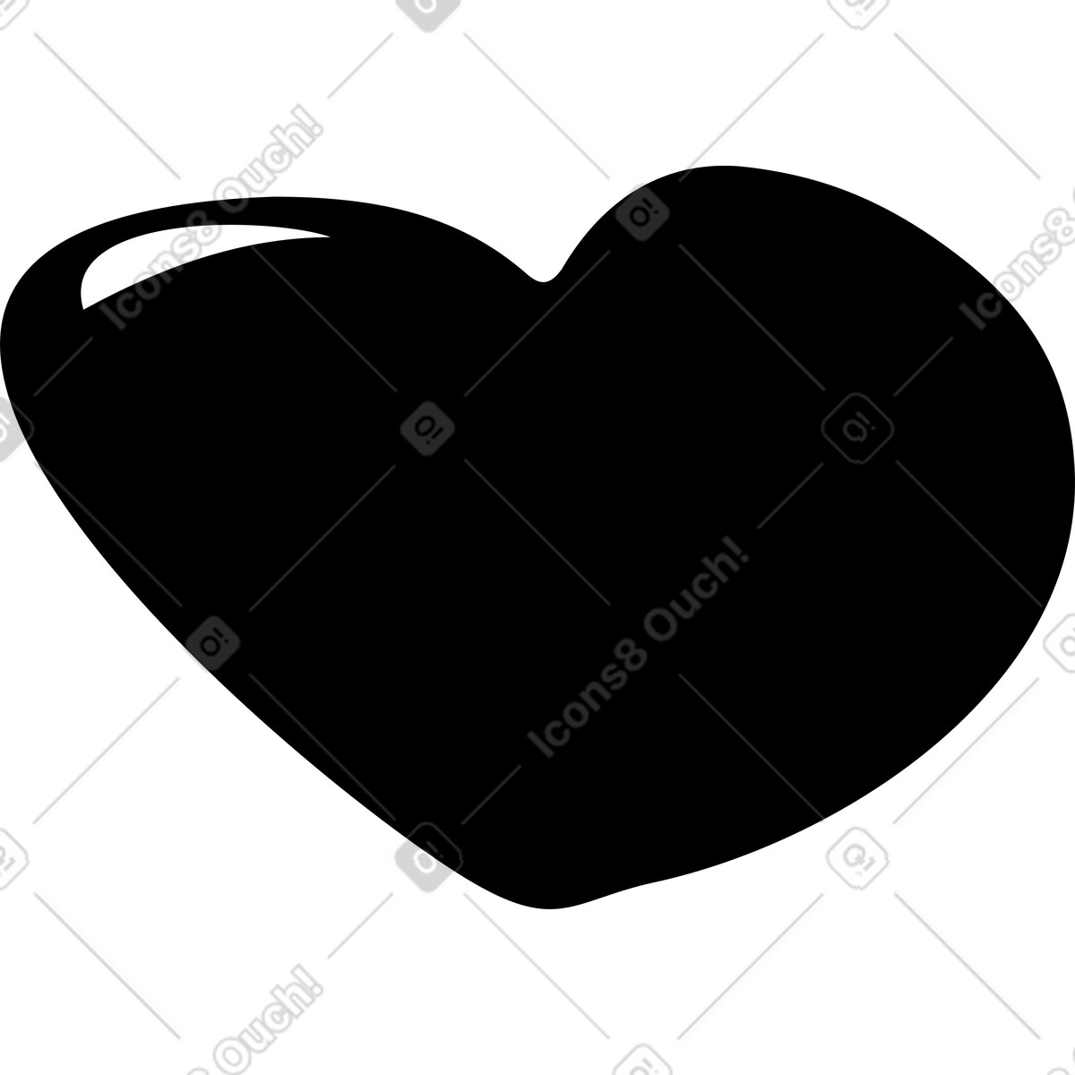 Ilustración Corazón pequeño en estilo Line a descargar en PNG y SVG