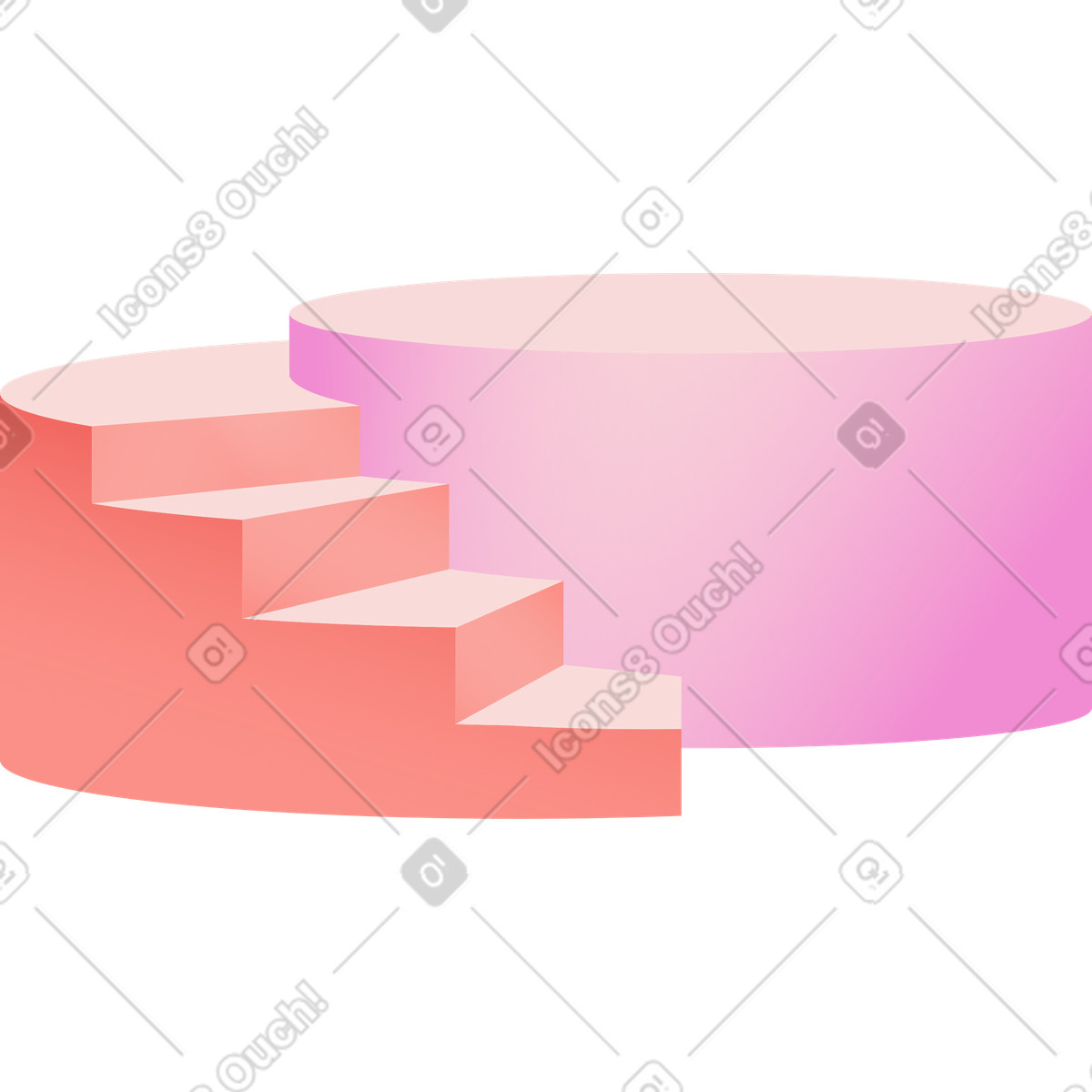 Complex figure illustration in Levels style download in PNG, SVG