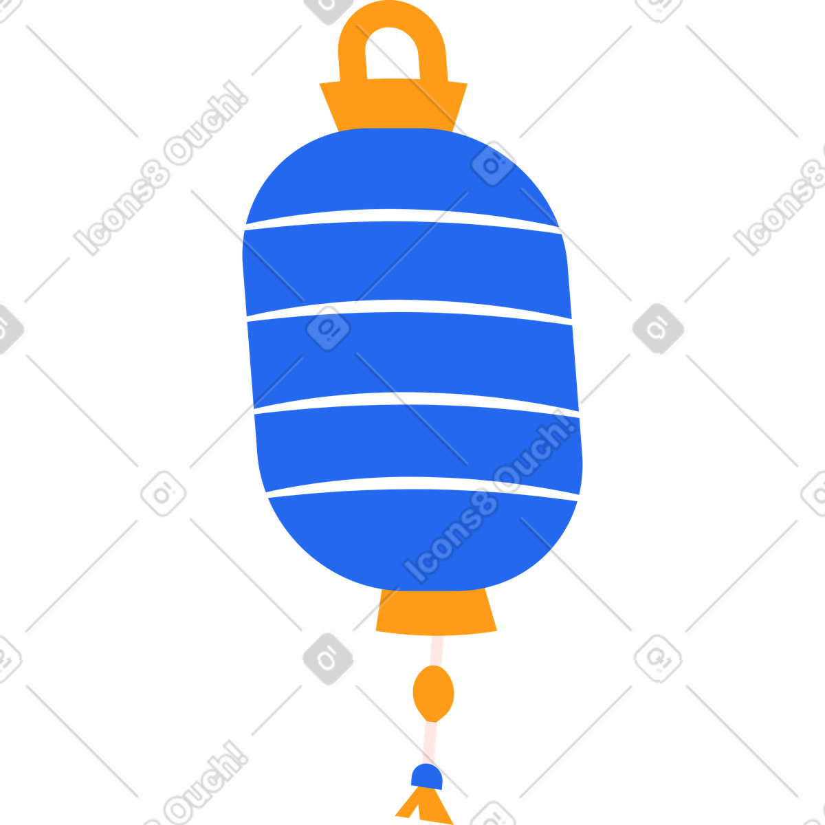 Chinesische laterne-Illustration im Kingdom-Stil als Download in PNG, SVG