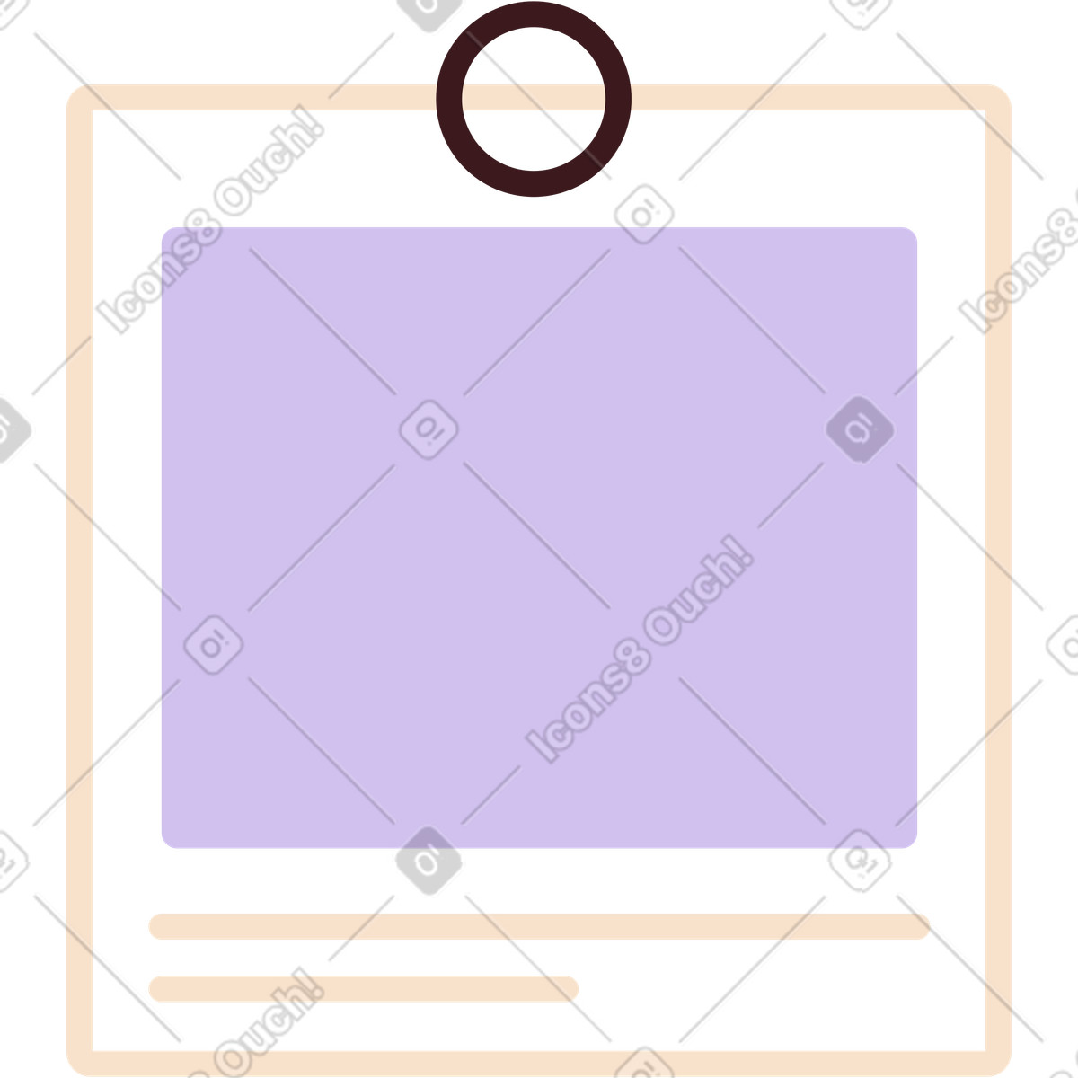 Adesivo con testo e cornice illustrazione in stile Folks scarica in PNG, SVG