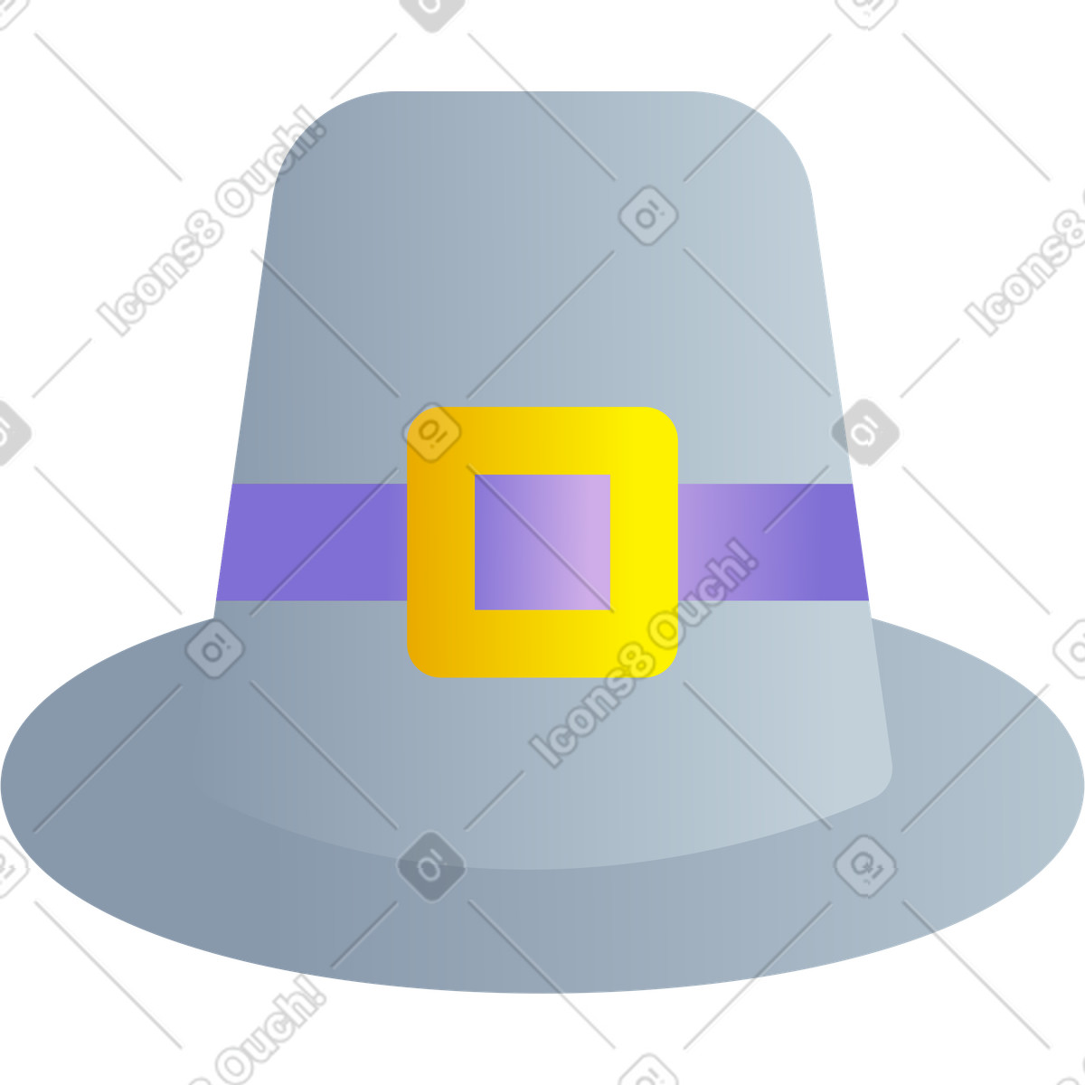 Ilustración Sombrero de peregrino en estilo Silky a descargar en PNG y SVG