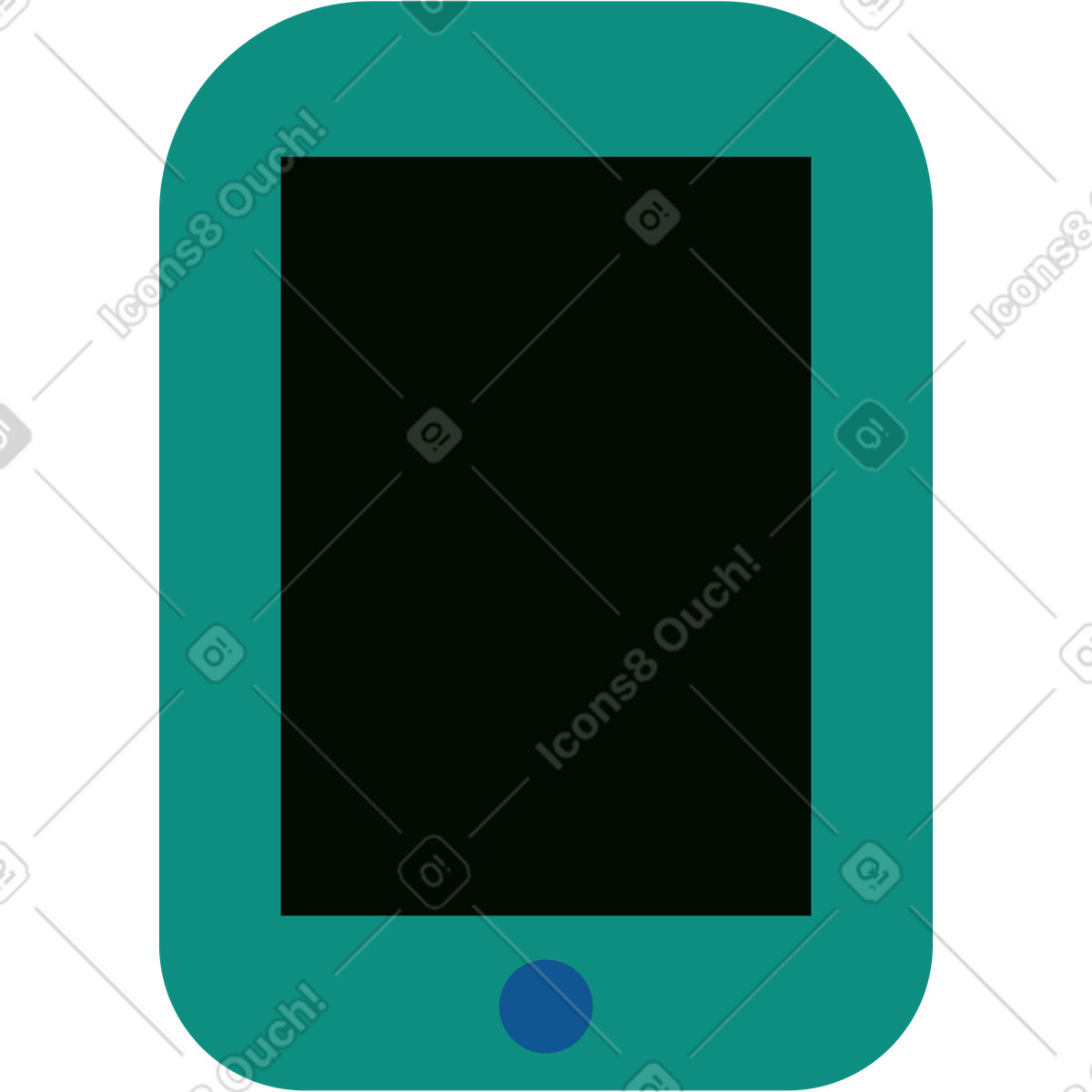 Polar スタイルの タブレット のイラストをPNG、SVG形式でダウンロード