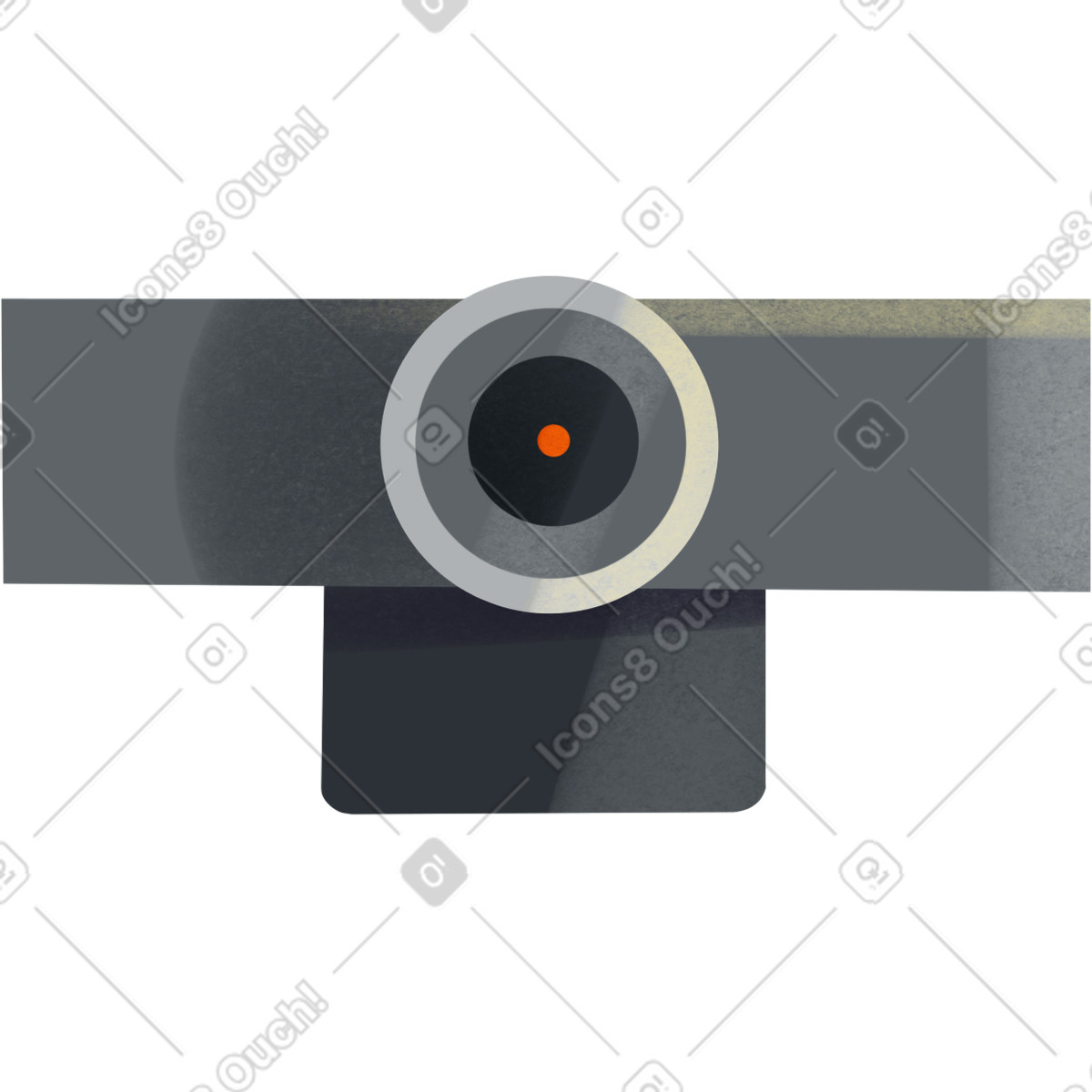 Ilustração de Webcam cinza em no estilo Shine para baixar em PNG, SVG