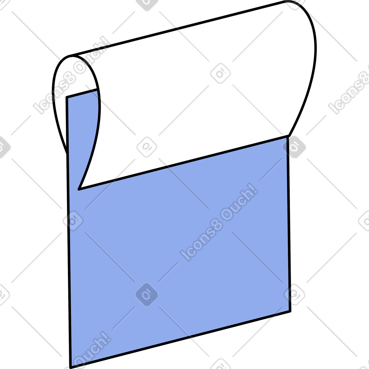 Ilustração de Prancheta com folha papel em no estilo Bloom para baixar em PNG, SVG