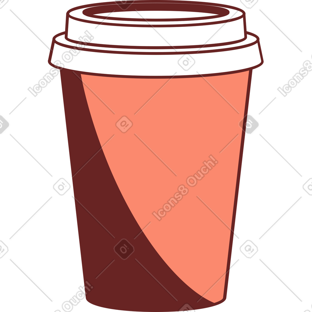 下载 Storyline 风格的 纸咖啡杯 插画，支持 PNG、SVG 格式