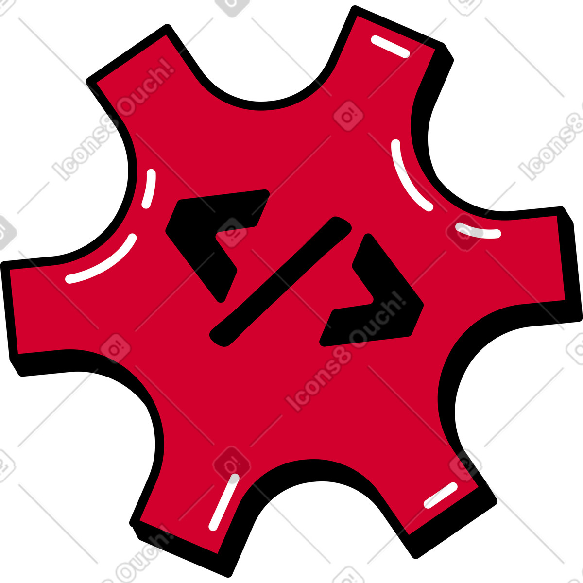 Coding icon illustration in PNG, SVG