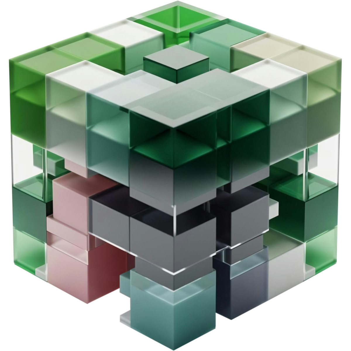 3D Blocks 스타일의 블록 구성 일러스트레이션 PNG, SVG 다운로드