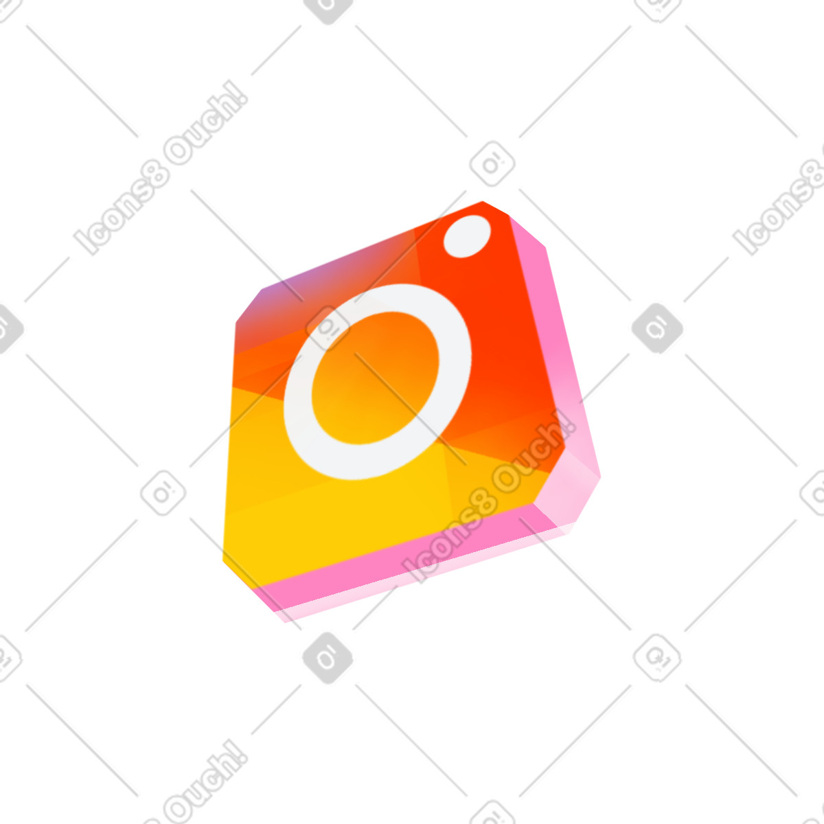 Illustration Instagram logo dans le style Dynamic à télécharger aux formats PNG, SVG