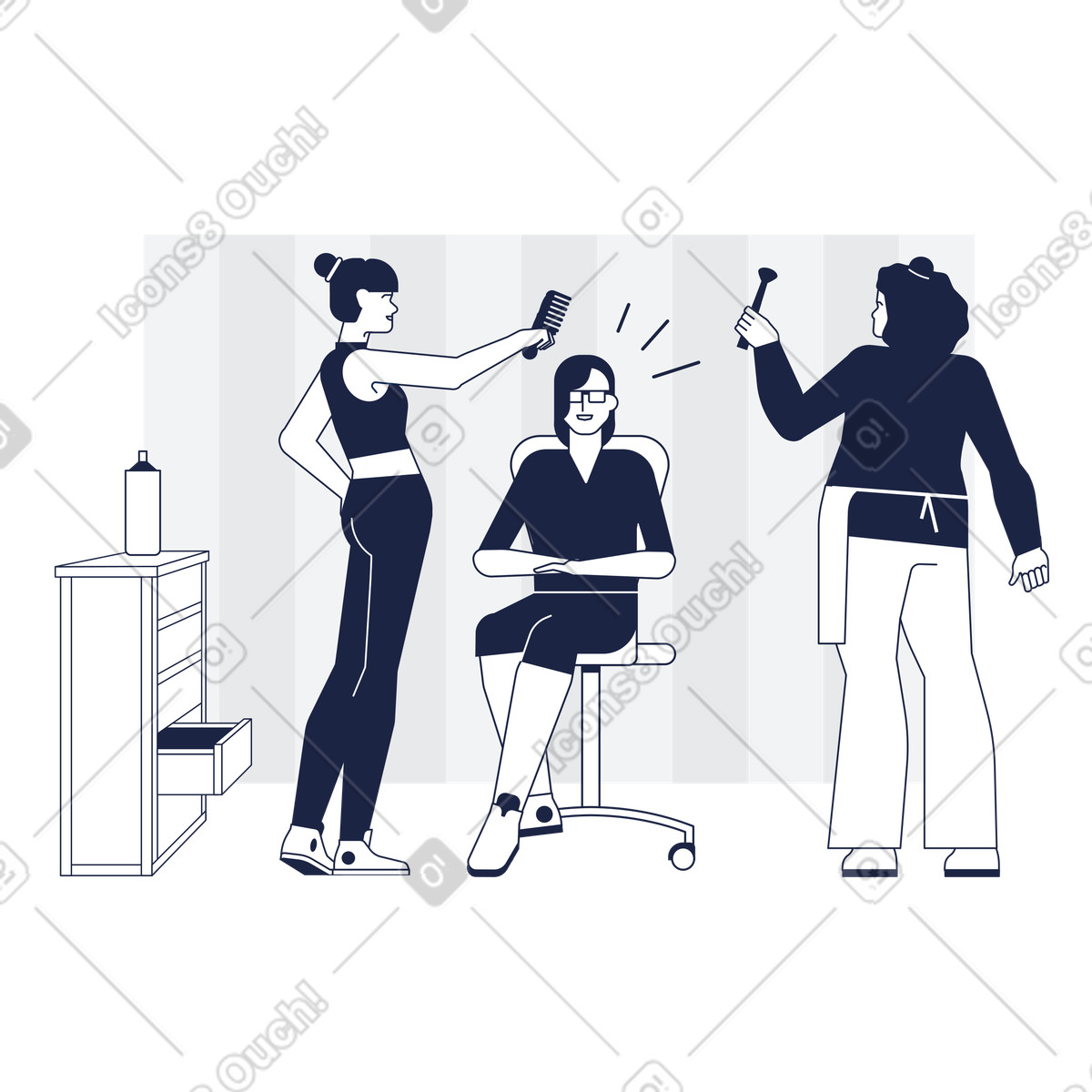 Brillare illustrazione in stile Urban Line scarica in PNG, SVG