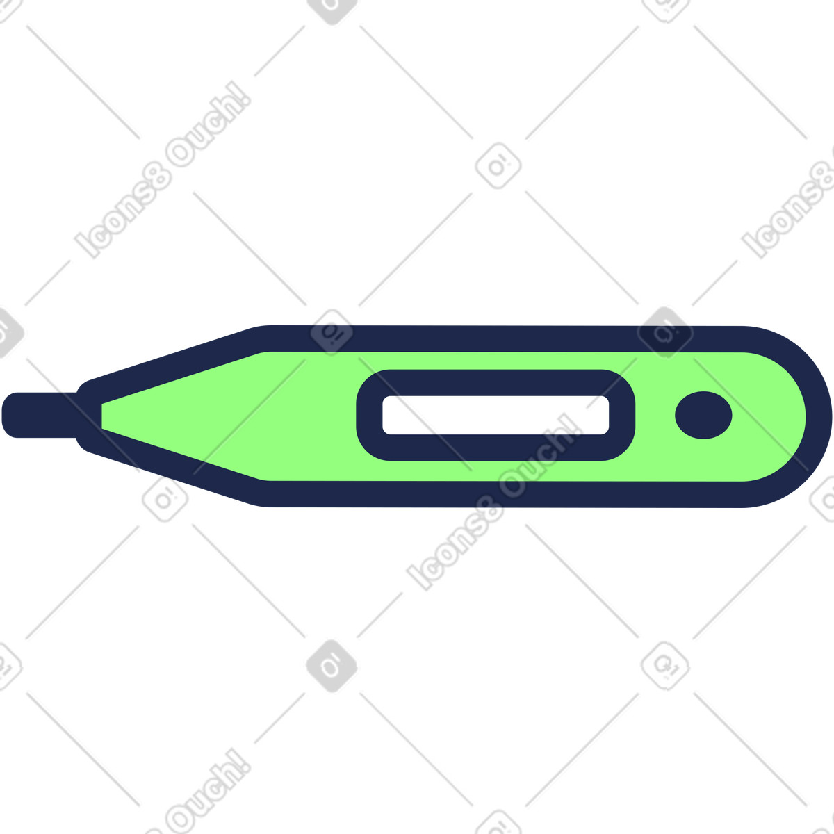 Termometro illustrazione in stile Outline scarica in PNG, SVG