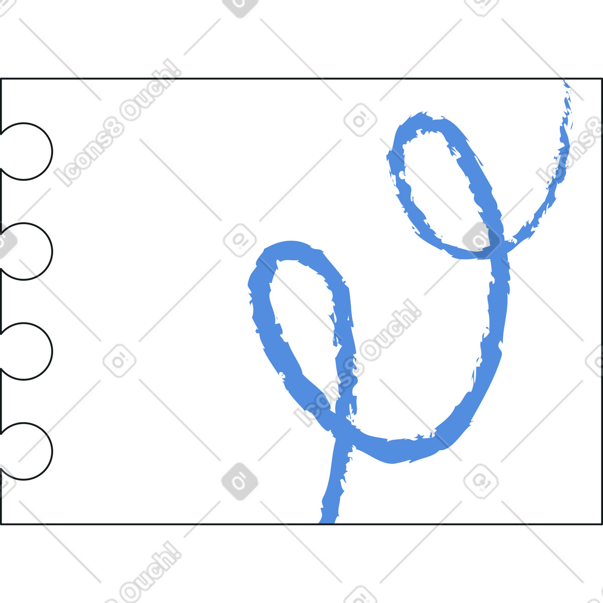 Foglio di blocco note illustrazione in stile Midnight scarica in PNG, SVG