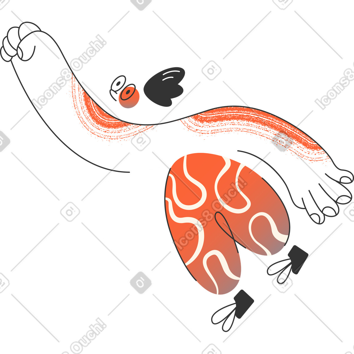 Ilustración Chico en estilo Crayon a descargar en PNG y SVG