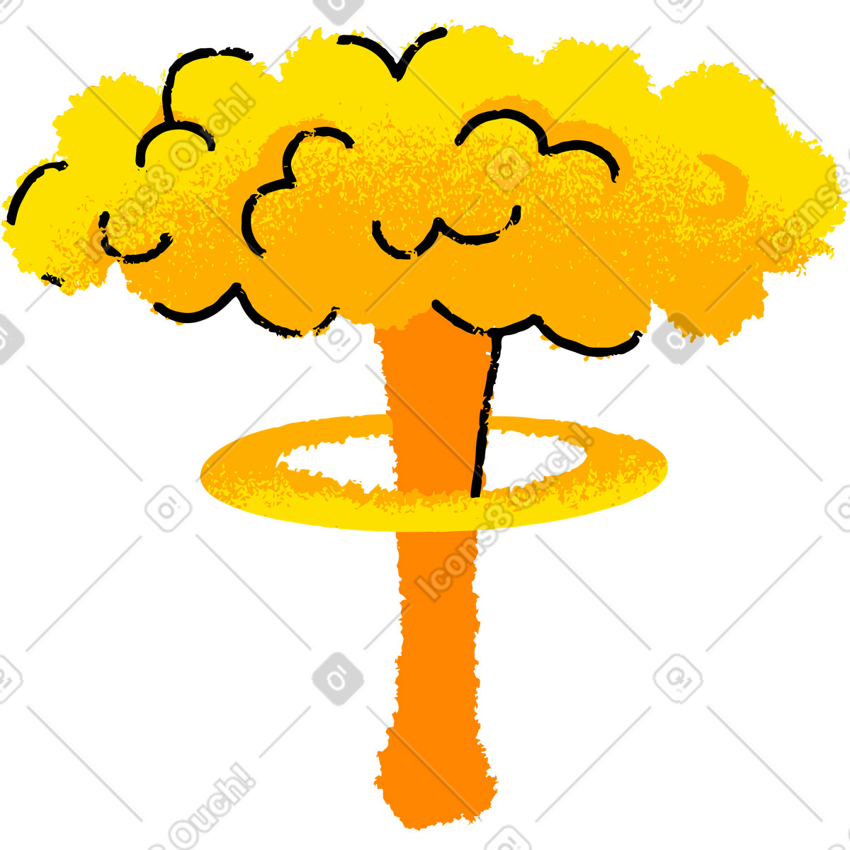 下载 Mirage 风格的 核爆炸 插画，支持 PNG、SVG 格式