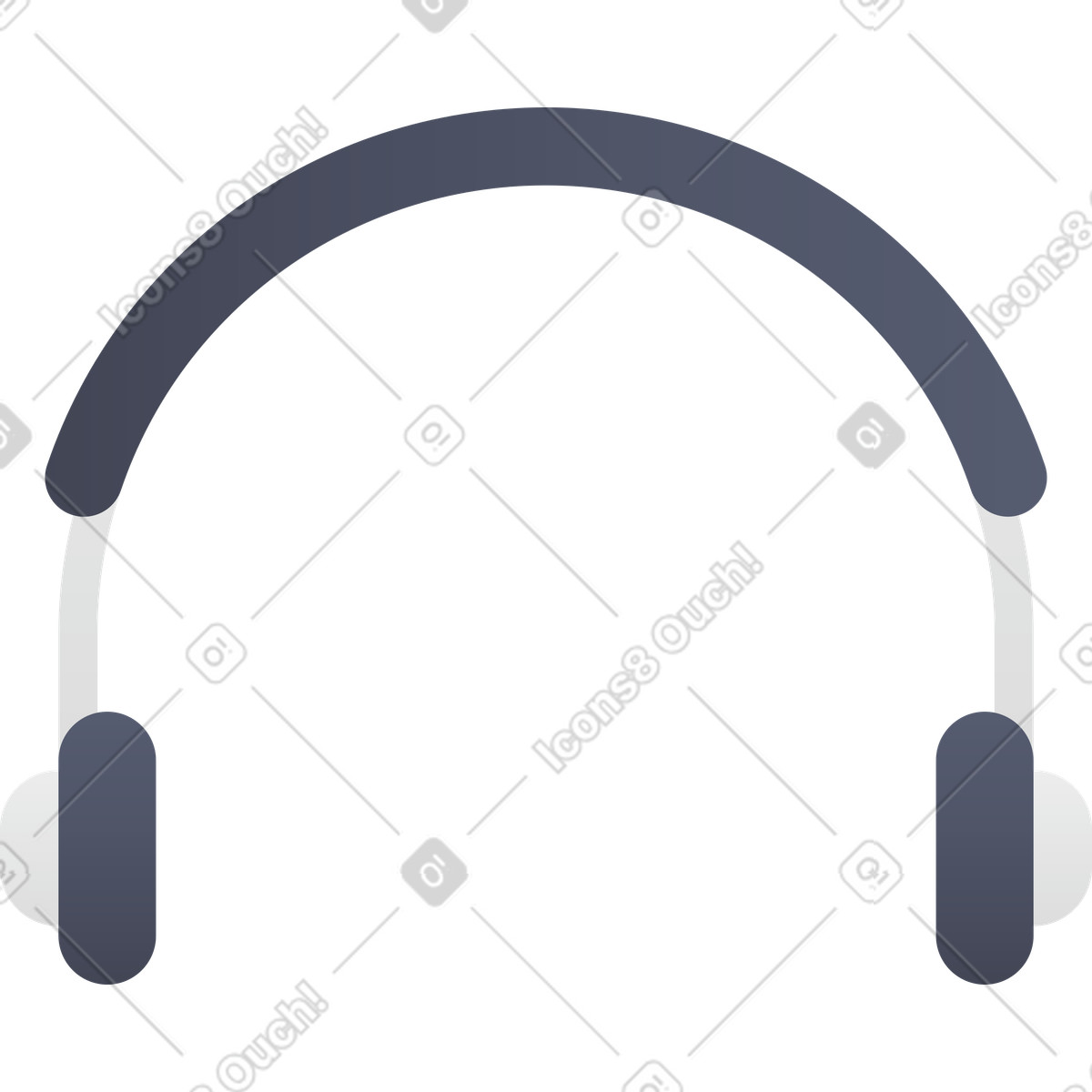 Ilustração de Fones ouvido em no estilo Hugo para baixar em PNG, SVG