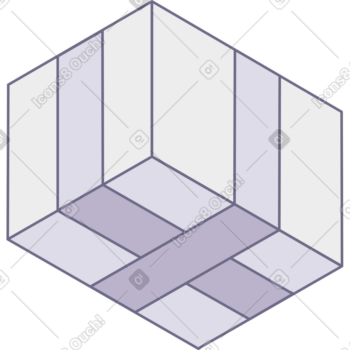 Illustration Boite cadeau dans le style Modul à télécharger aux formats PNG, SVG
