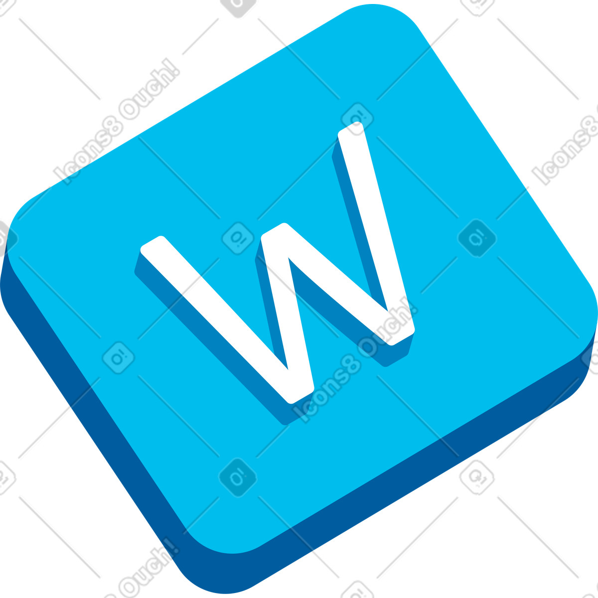 Word illustration in Icy style download in PNG, SVG