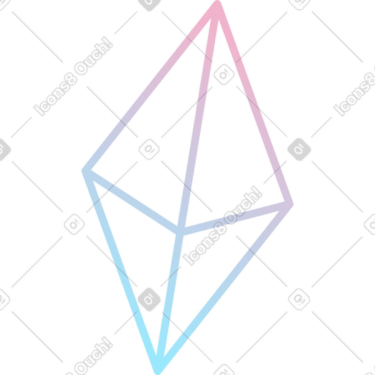 下载 Node 风格的 水晶棱镜 插画，支持 PNG、SVG 格式