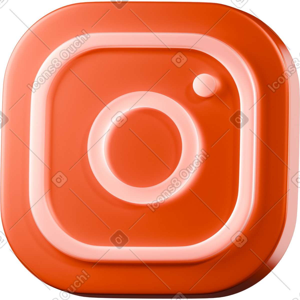 3D Platforms スタイルの インスタグラムアイコン のイラストをPNG、SVG形式でダウンロード