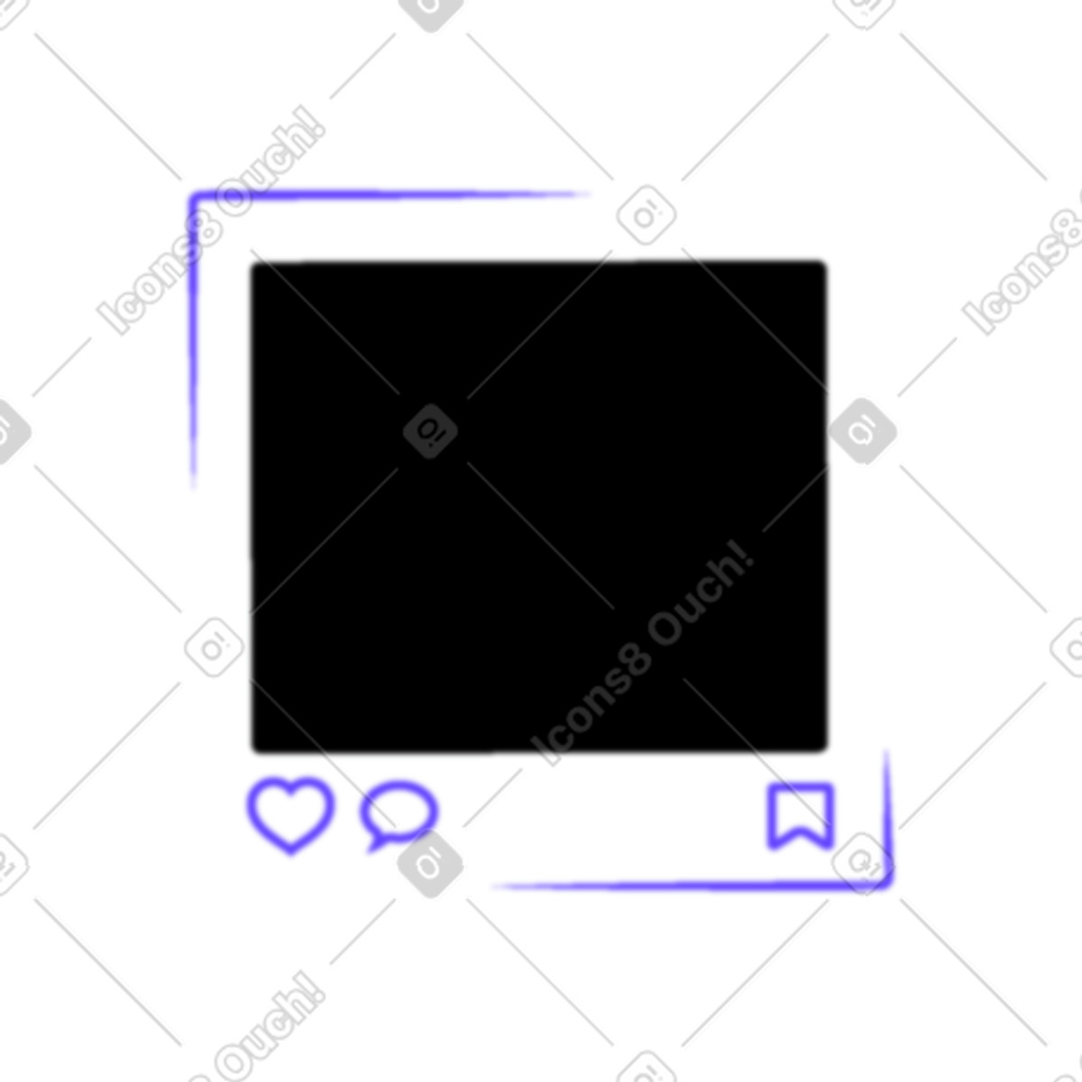 Ilustración Feed de instagram en estilo Pure a descargar en PNG y SVG