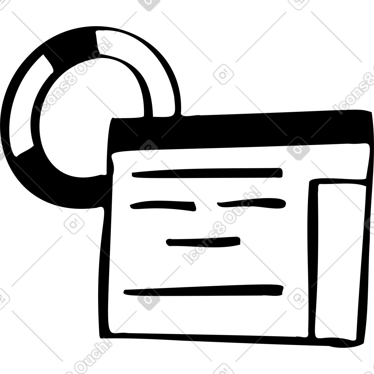 Illustration Informations avec tableau dans le style Journal à télécharger aux formats PNG, SVG