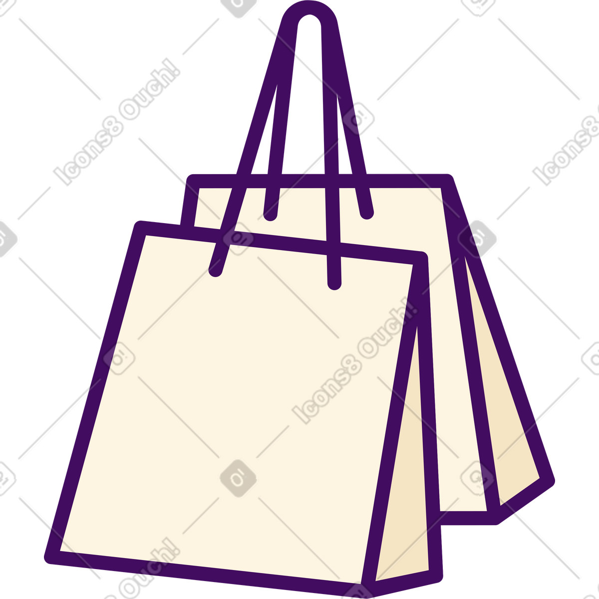 Taschen-Illustration im Simplistic-Stil als Download in PNG, SVG