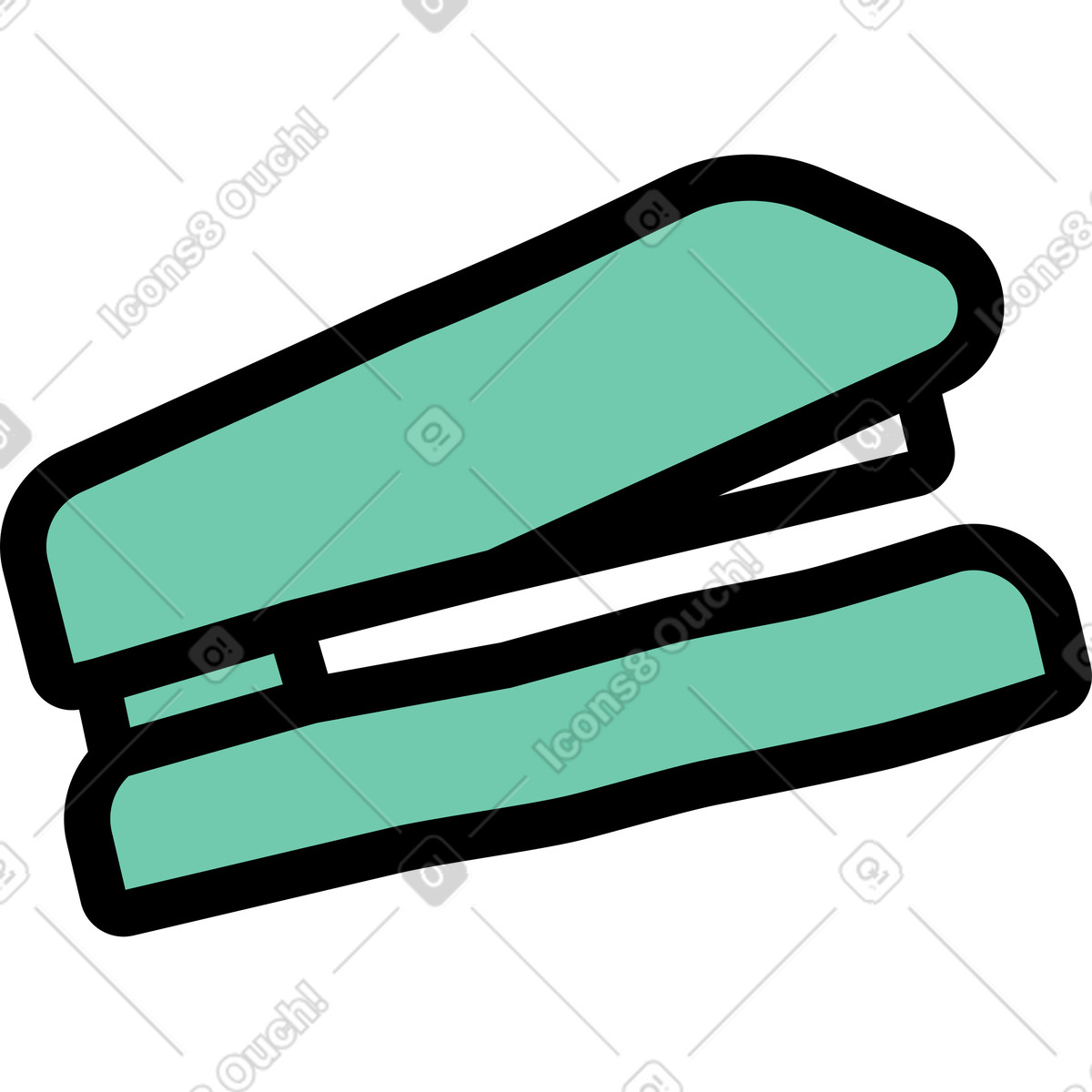 Hefter-Illustration im Notes-Stil als Download in PNG, SVG