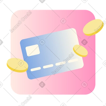 Credit card with coins icon PNG, SVG