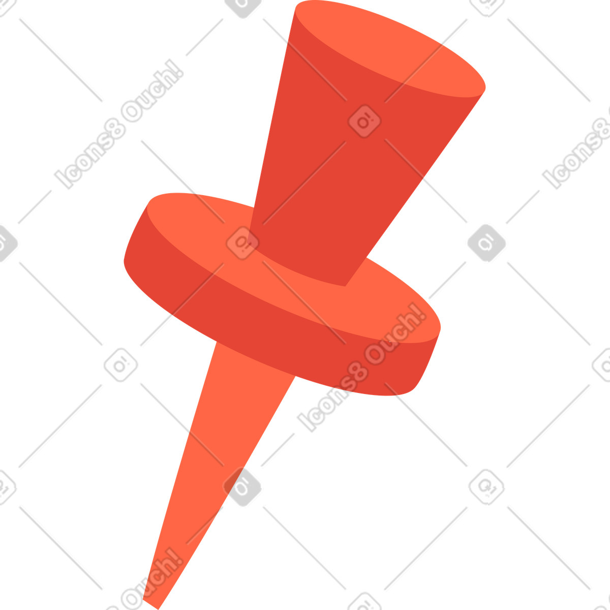 Paper clip illustration in Social style download in PNG, SVG