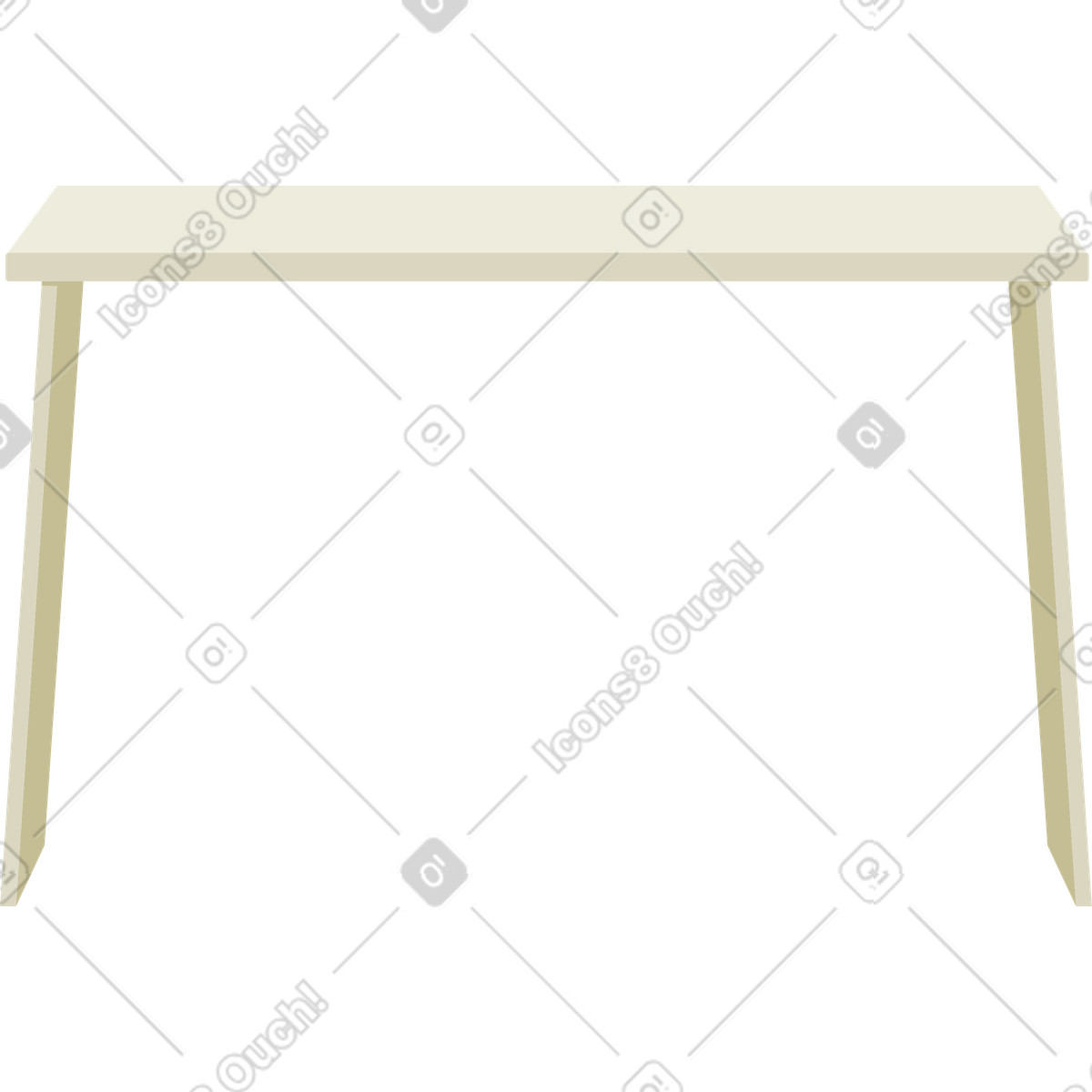 Tisch-Illustration im Social-Stil als Download in PNG, SVG