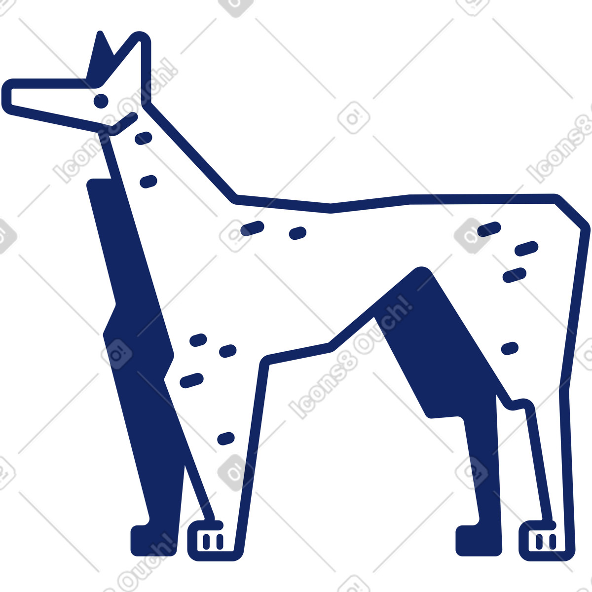 Illustration Chien dans le style Cyborg à télécharger aux formats PNG, SVG