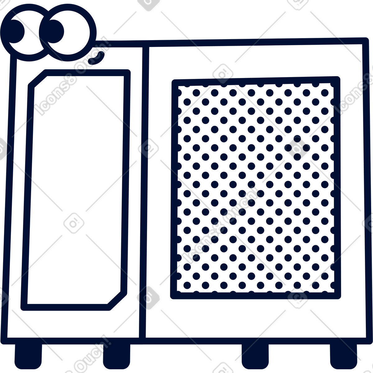 Desktop computer illustration in Blink style download in PNG, SVG