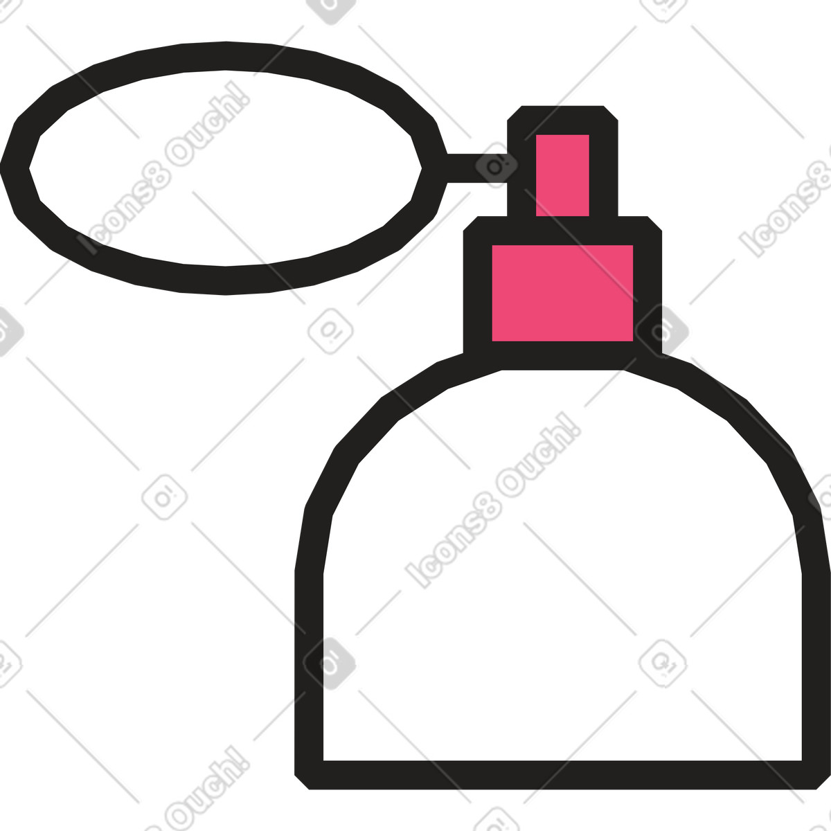 下载 Dazzle Line 风格的 香水瓶 插画，支持 PNG、SVG 格式