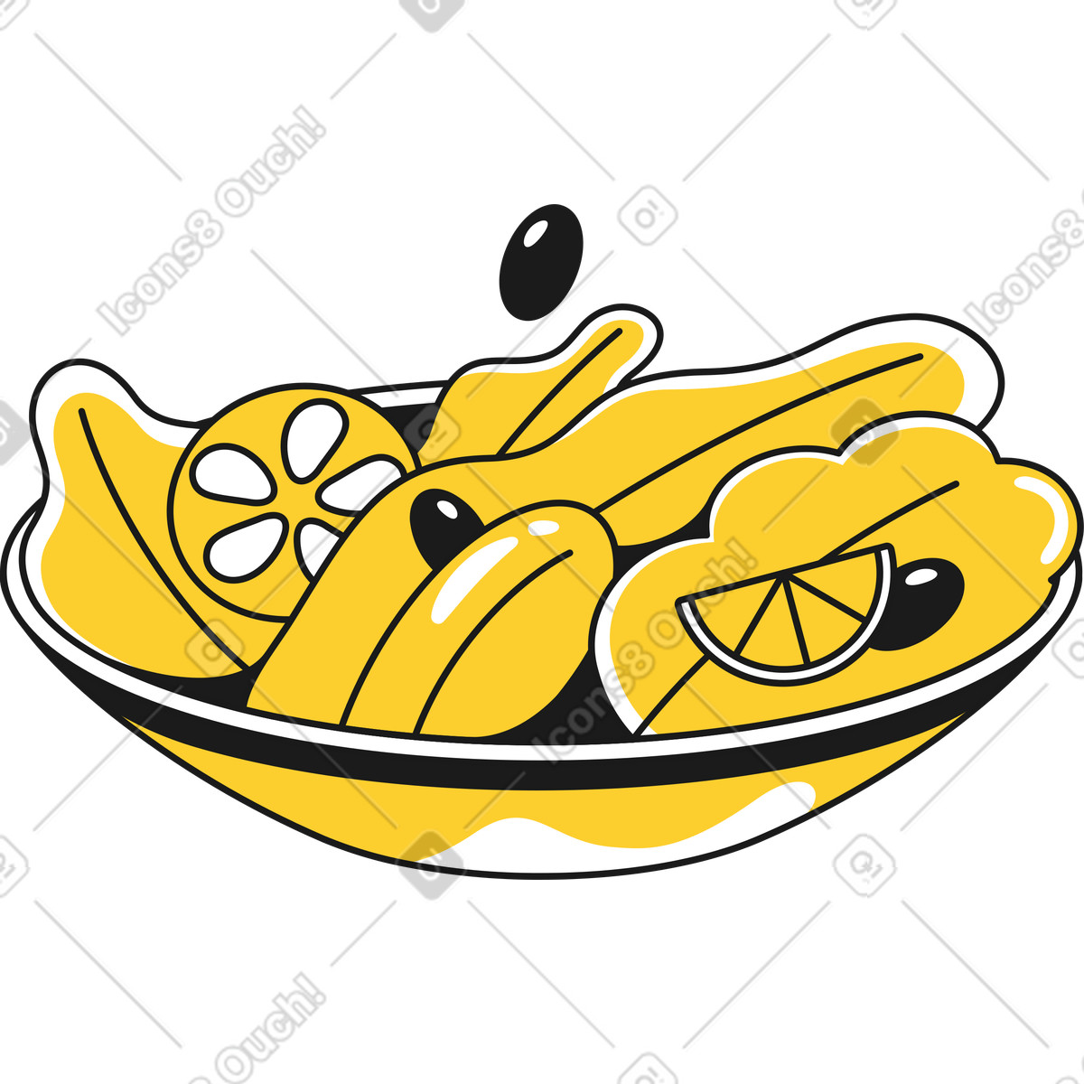 下载 Taxi 风格的 沙拉 插画，支持 PNG、SVG 格式