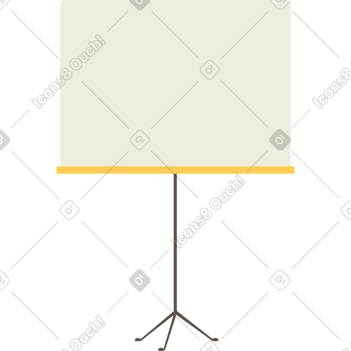 Board for presentation illustration in Social style download in PNG, SVG