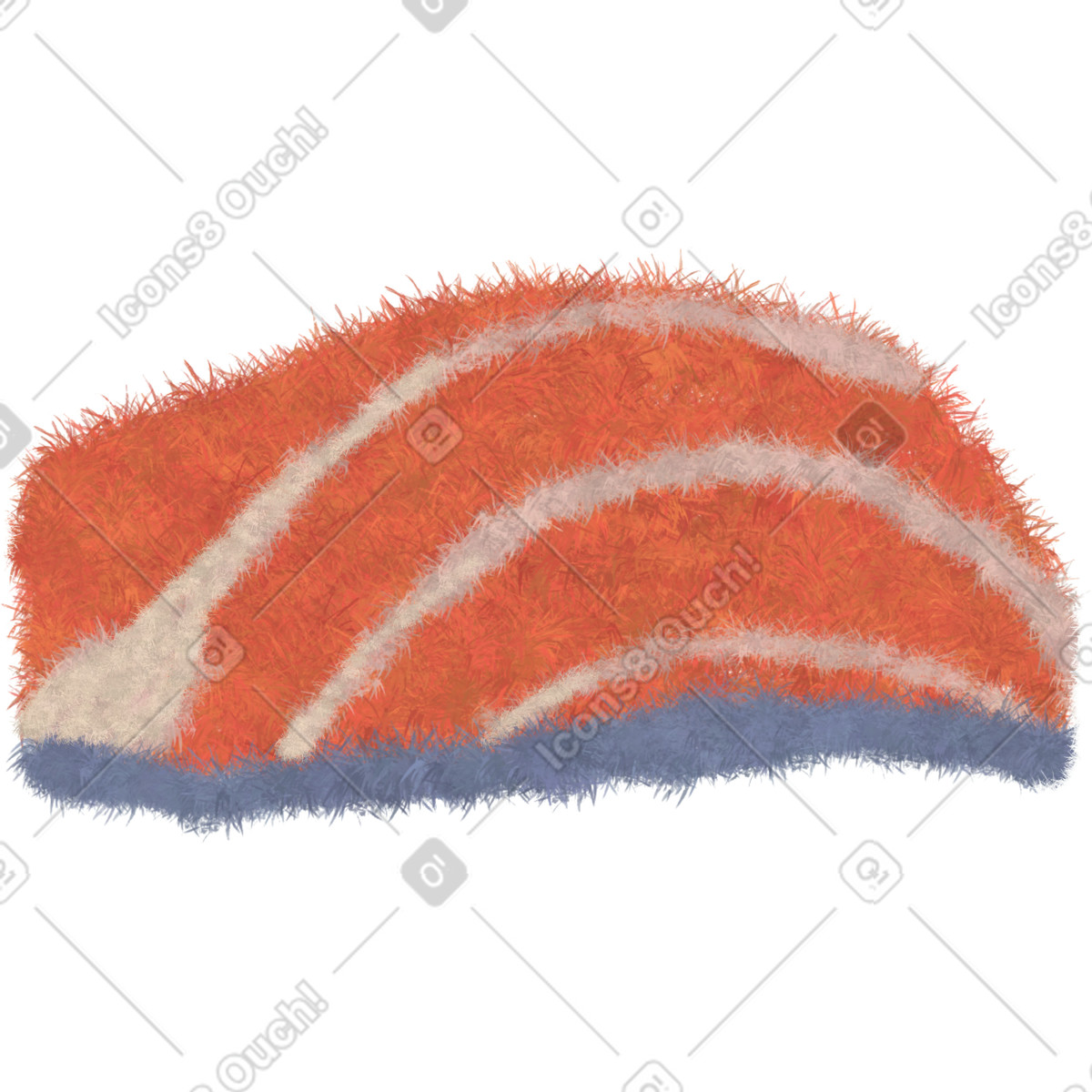 Ilustração de Pedaço fofo salmão em no estilo Experimental para baixar em PNG, SVG