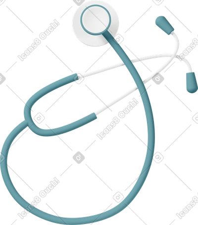 健康管理 Casual life スタイルの 3D stethoscope のイラストをPNG、SVG形式でダウンロード
