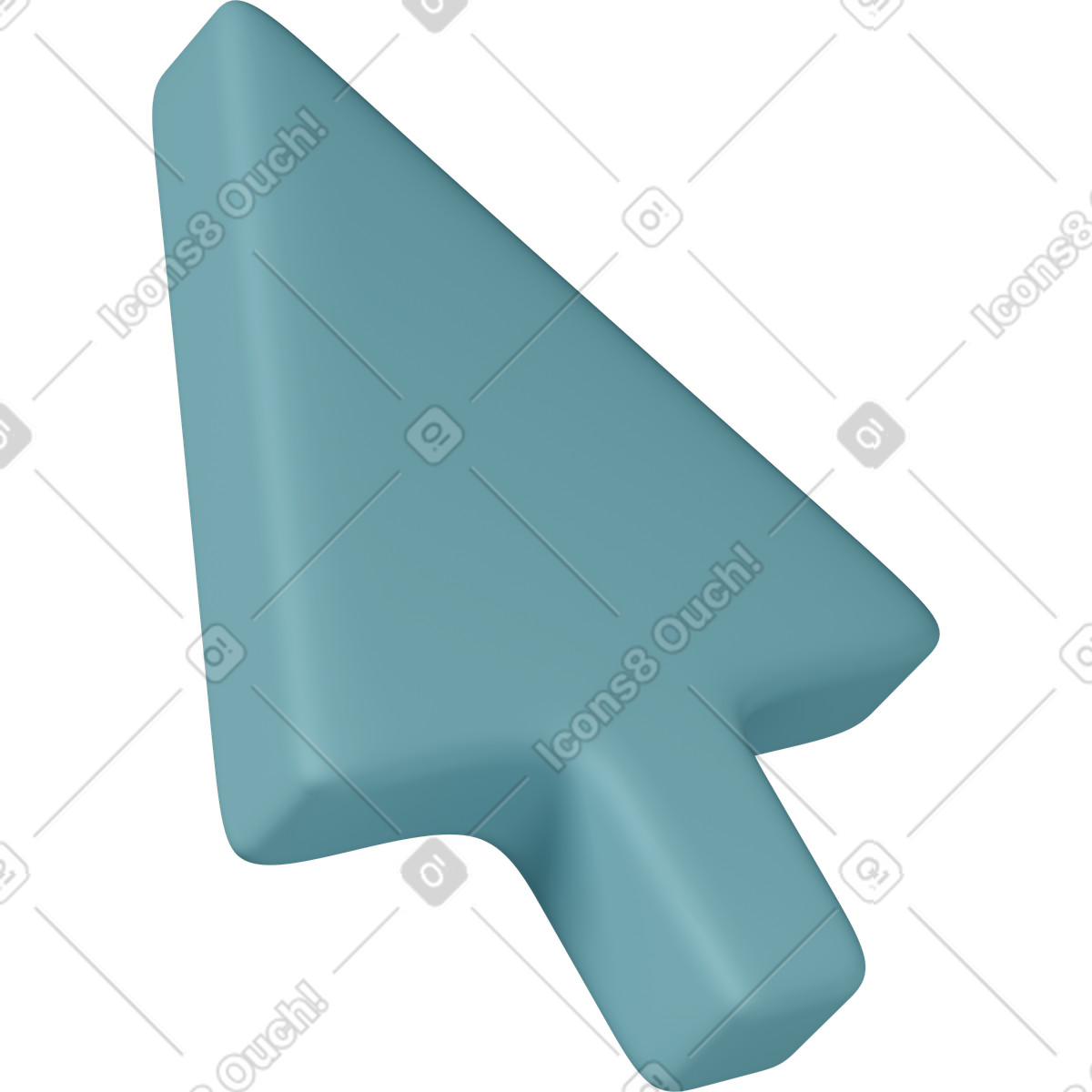 Ilustração de Cursor em no estilo 3D Casual life para baixar em PNG, SVG