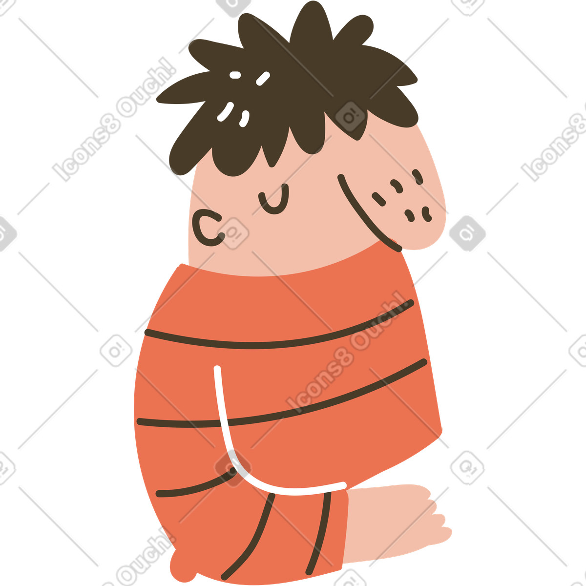 Illustration Homme dans le style Karlsson à télécharger aux formats PNG, SVG