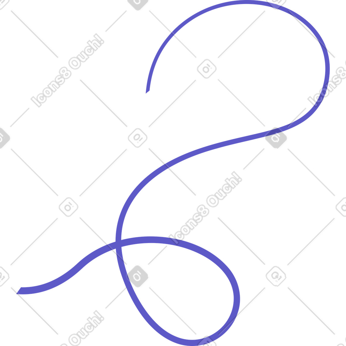 Linea curva. nastro illustrazione in stile Bright scarica in PNG, SVG