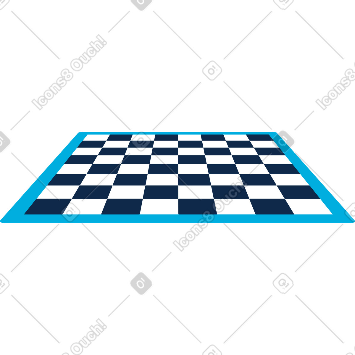 Chess board illustration in Flame style download in PNG, SVG