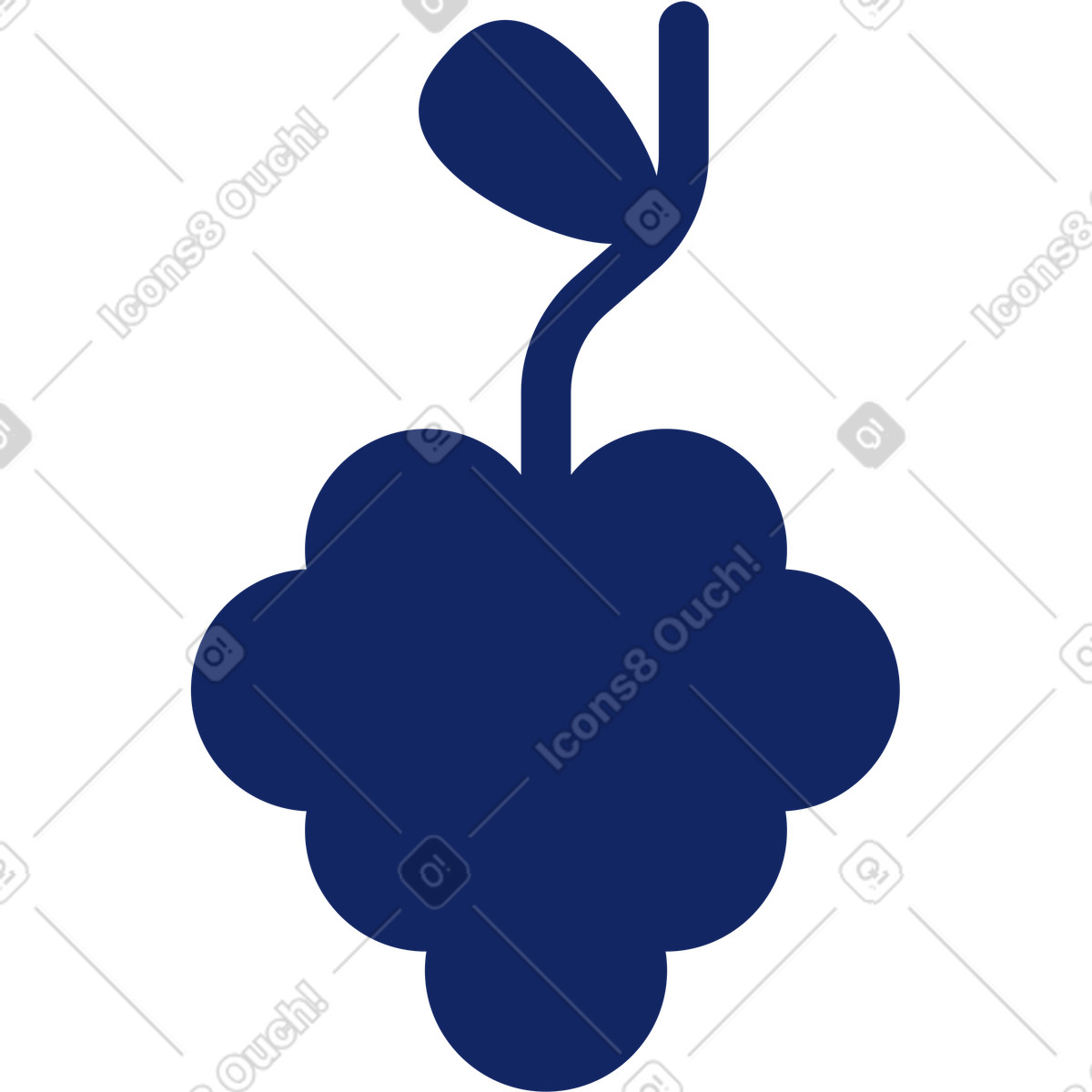 Ilustração de Uvas em no estilo Cyborg para baixar em PNG, SVG