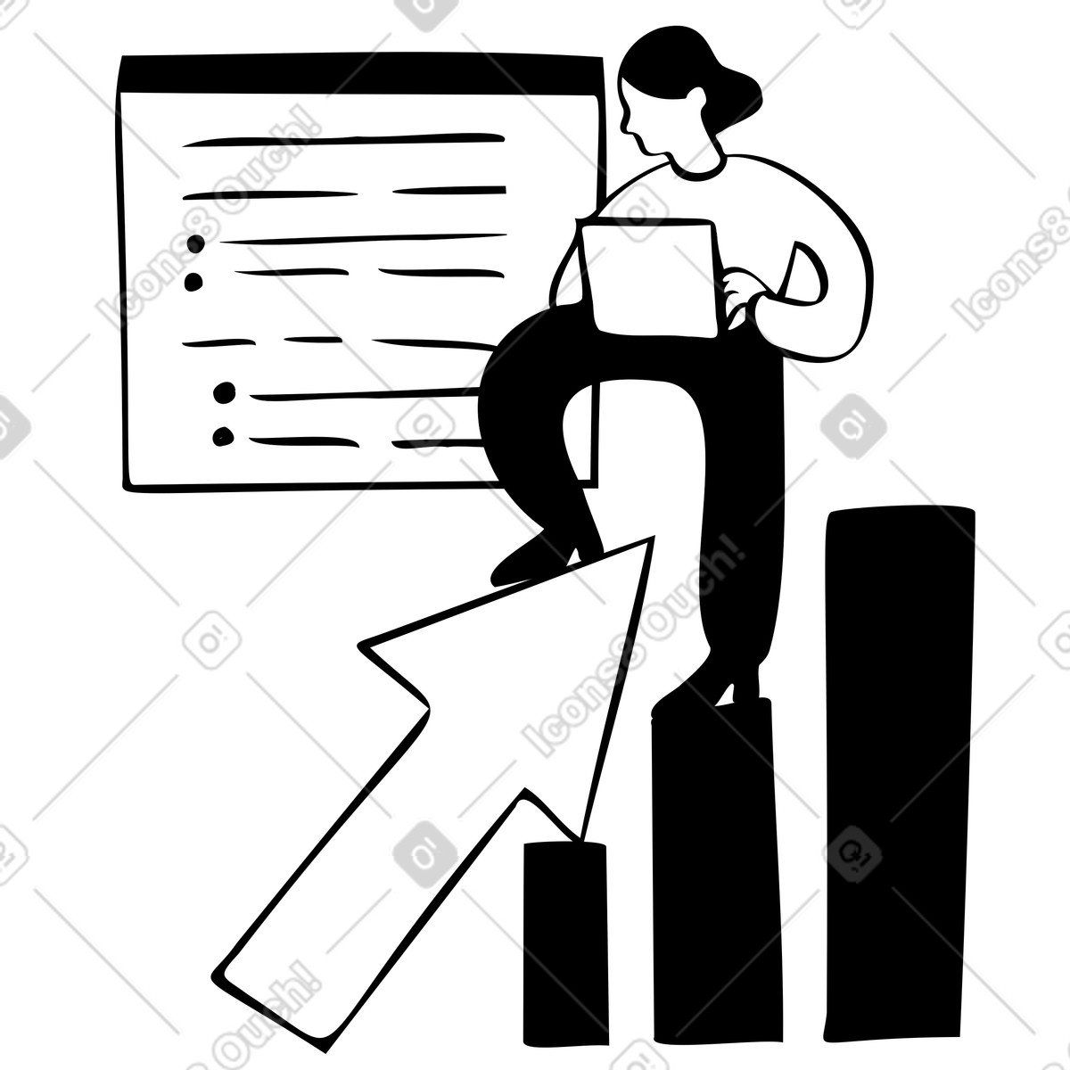 Ilustração de Site de programação de pessoas com boas análises em PNG e SVG