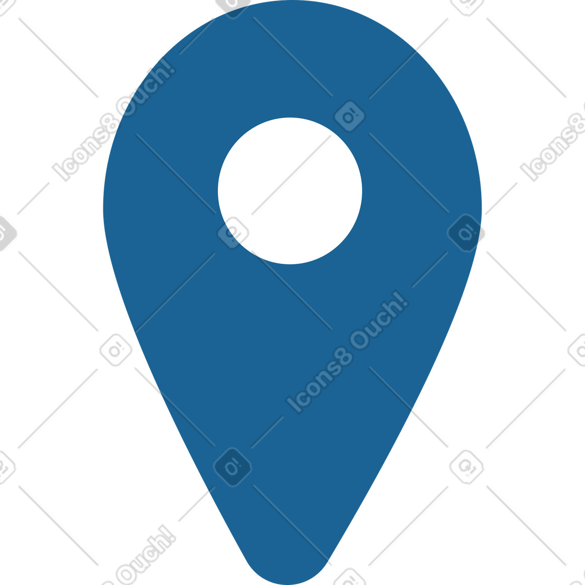Geolocation-zeichen-Illustration im Natty-Stil als Download in PNG, SVG