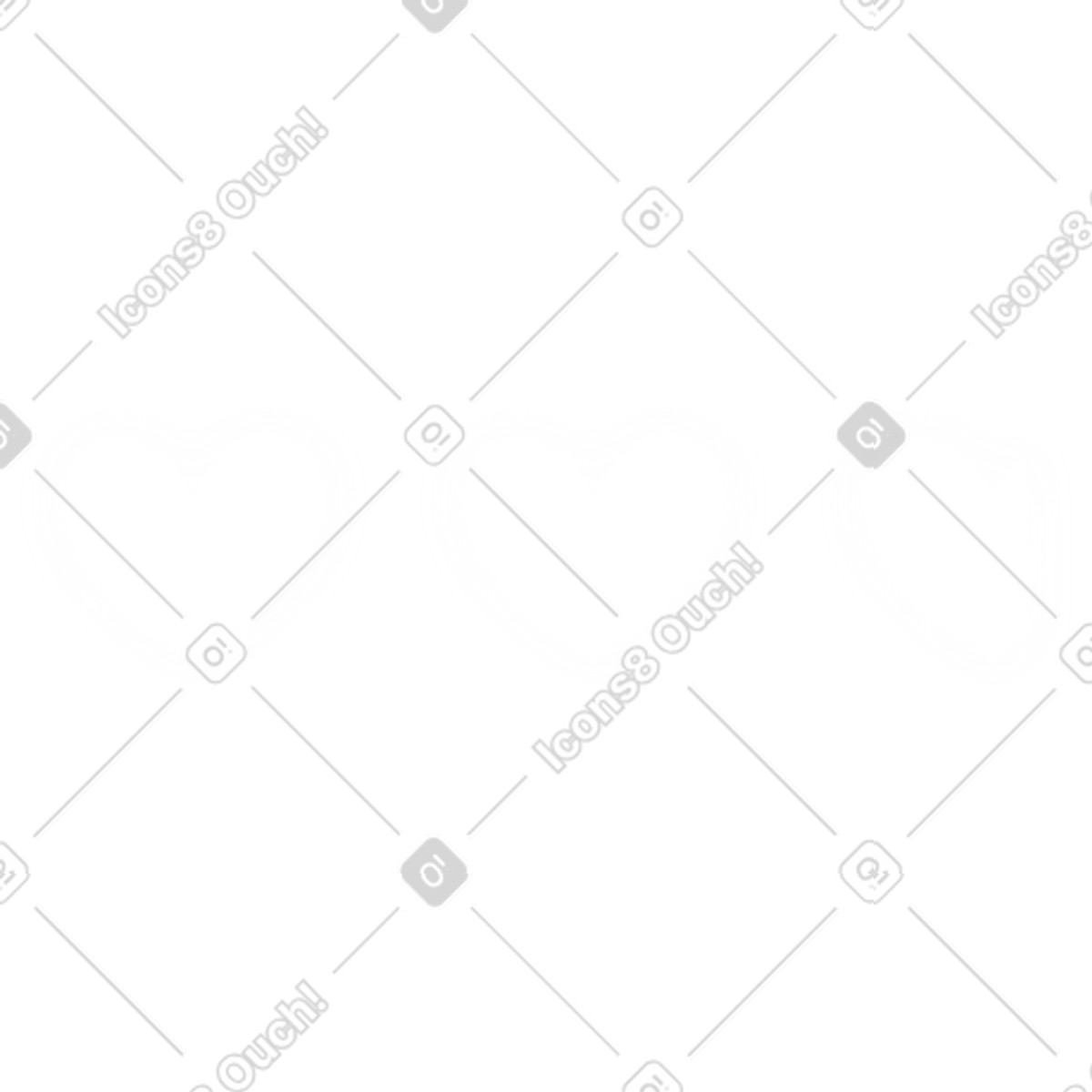 Glowing white game hearts illustration in Dimension style download in PNG, SVG