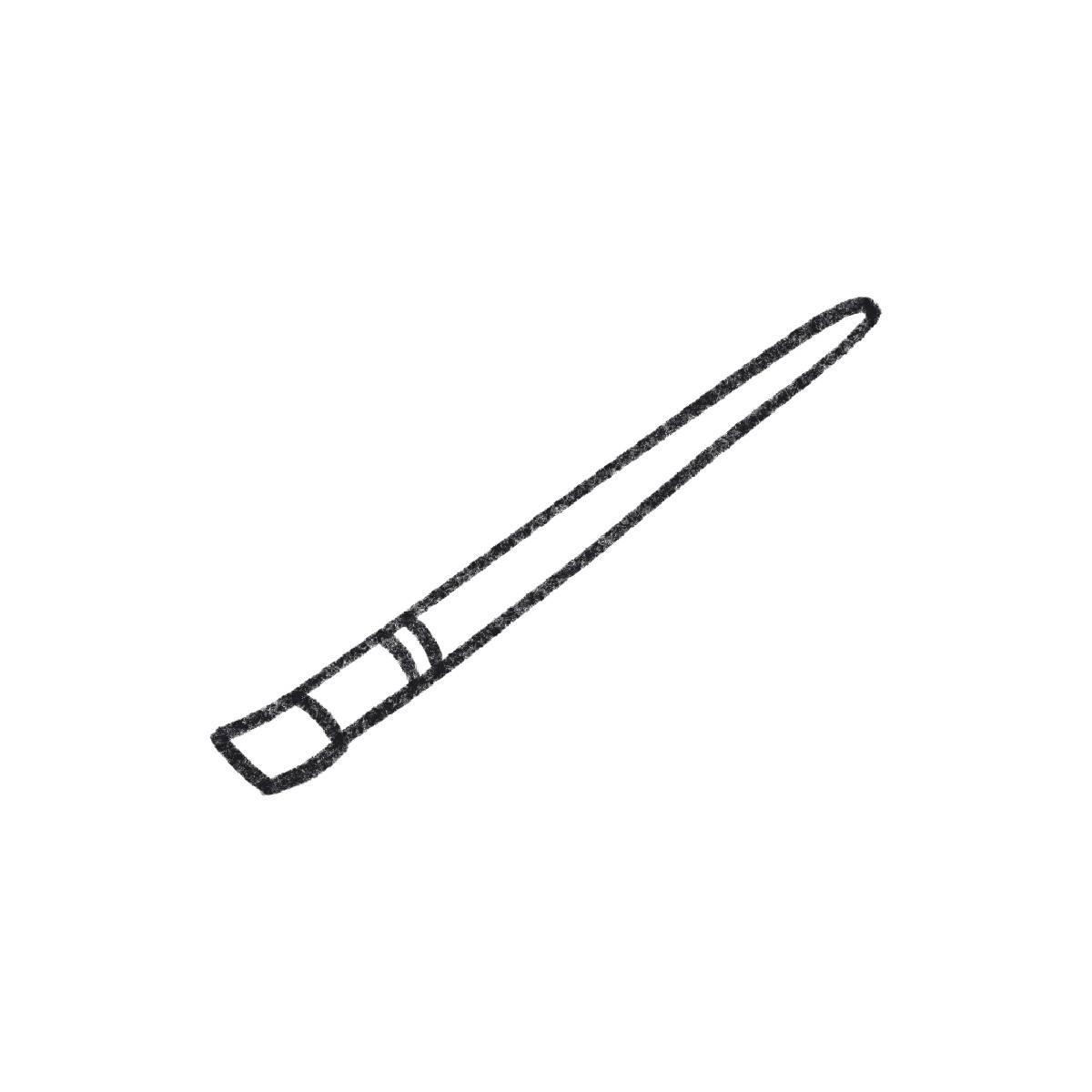Ilustración Brush en estilo Bonbon Line a descargar en PNG y SVG