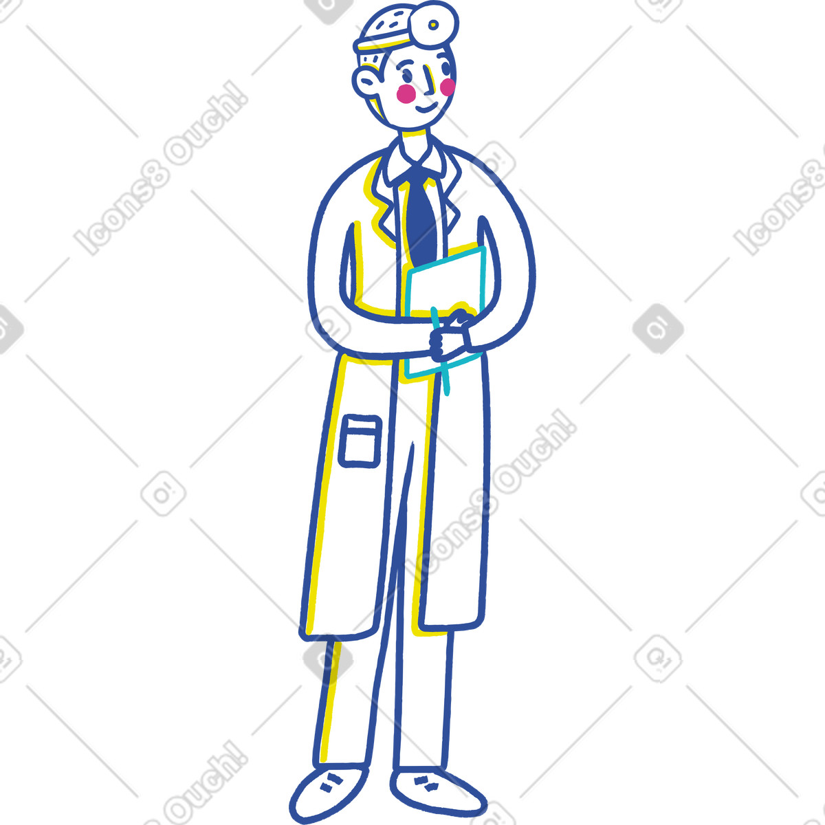 Illustration Docteur dans le style Lime à télécharger aux formats PNG, SVG