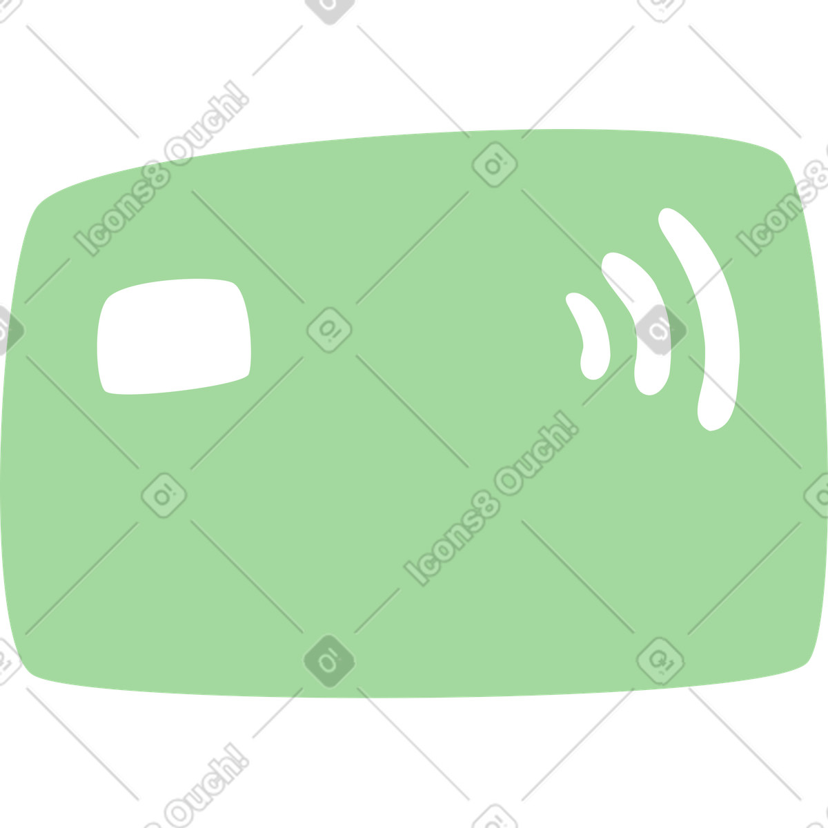 下载 Organic 风格的 Card contactless payment symbol and chip minimal banking template 插画，支持 PNG、SVG 格式